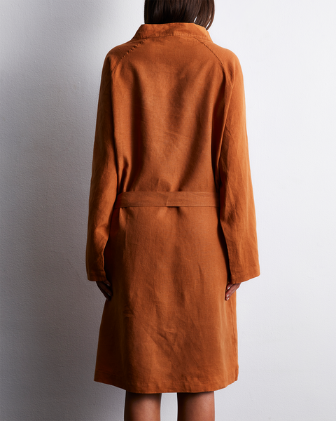 Indigo Linen  Robe