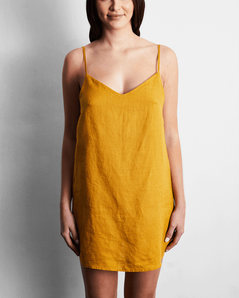 Mustard Slip Dress