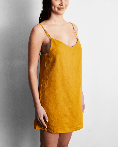 Mustard Slip Dress