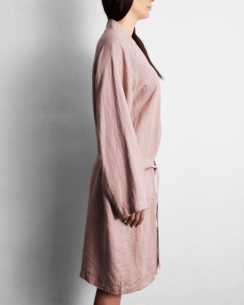 Indigo Linen  Robe