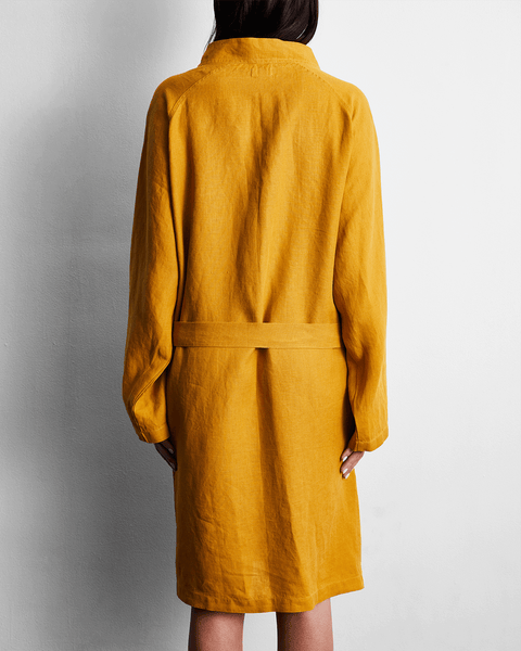 Indigo Linen  Robe