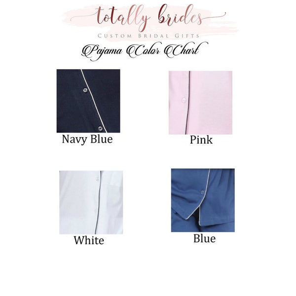 Customized Bridesmaid PJs